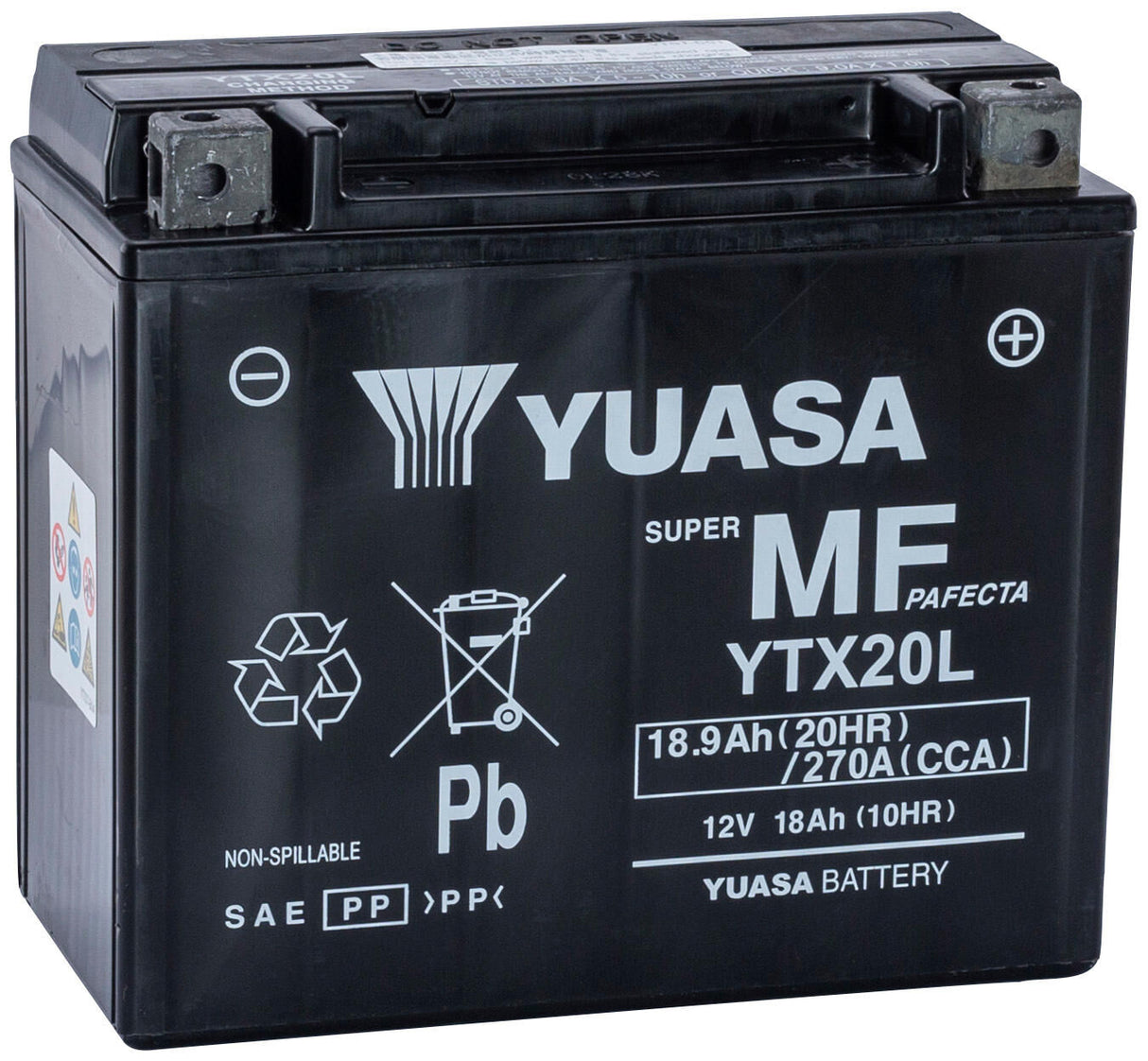 Yuasa batterij ytx20l ytx20l-bs . battery ytx20l agm