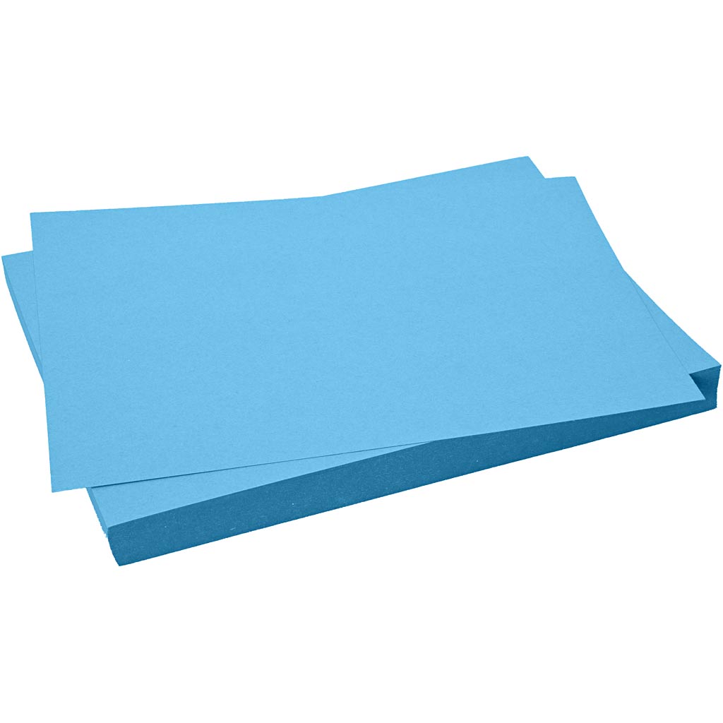 Creativ company karton, vel 50x70 cm, 270 gr, blauw, 10 vel 1 doos