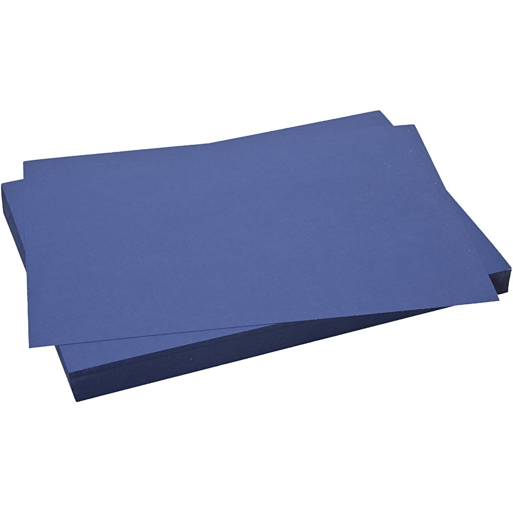 Creativ company karton, vel 50x70 cm, 270 gr, donkerblauw, 10 vel 1 doos