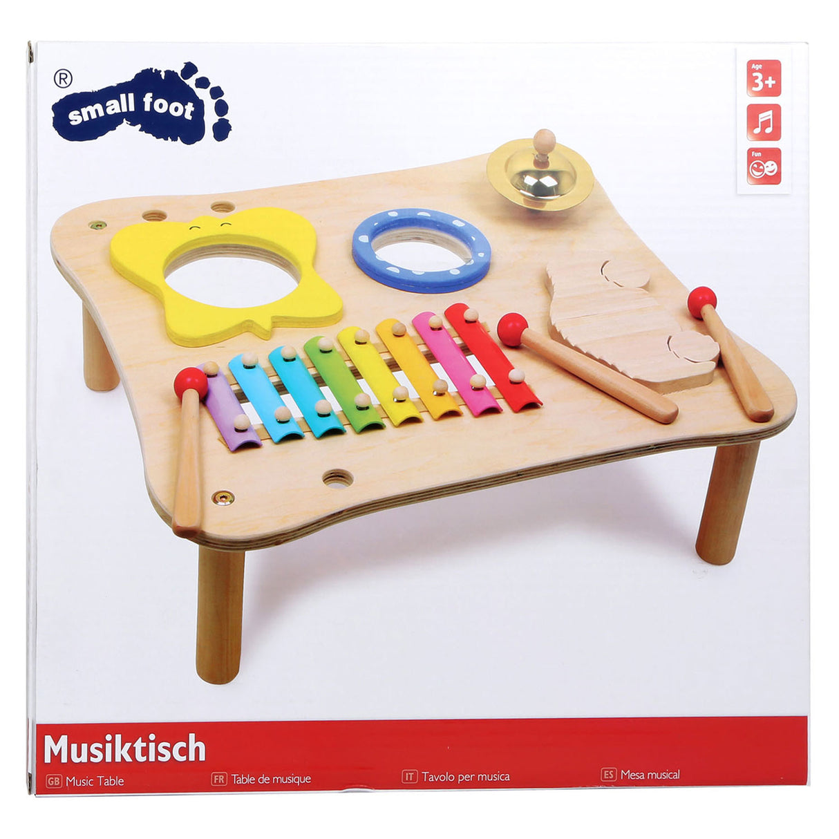 Small foot - houten muziektafel