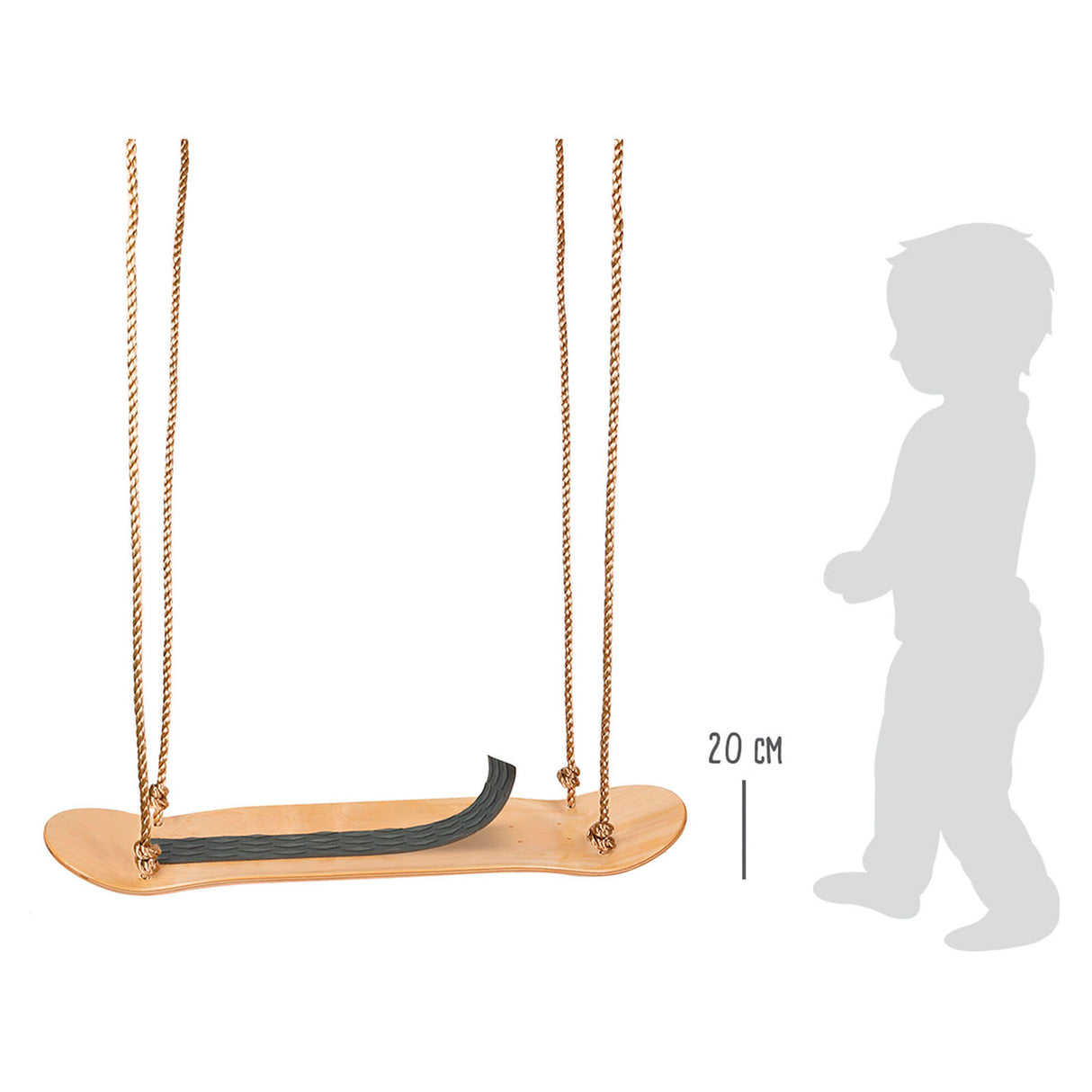 Small foot - houten skateboard schommel