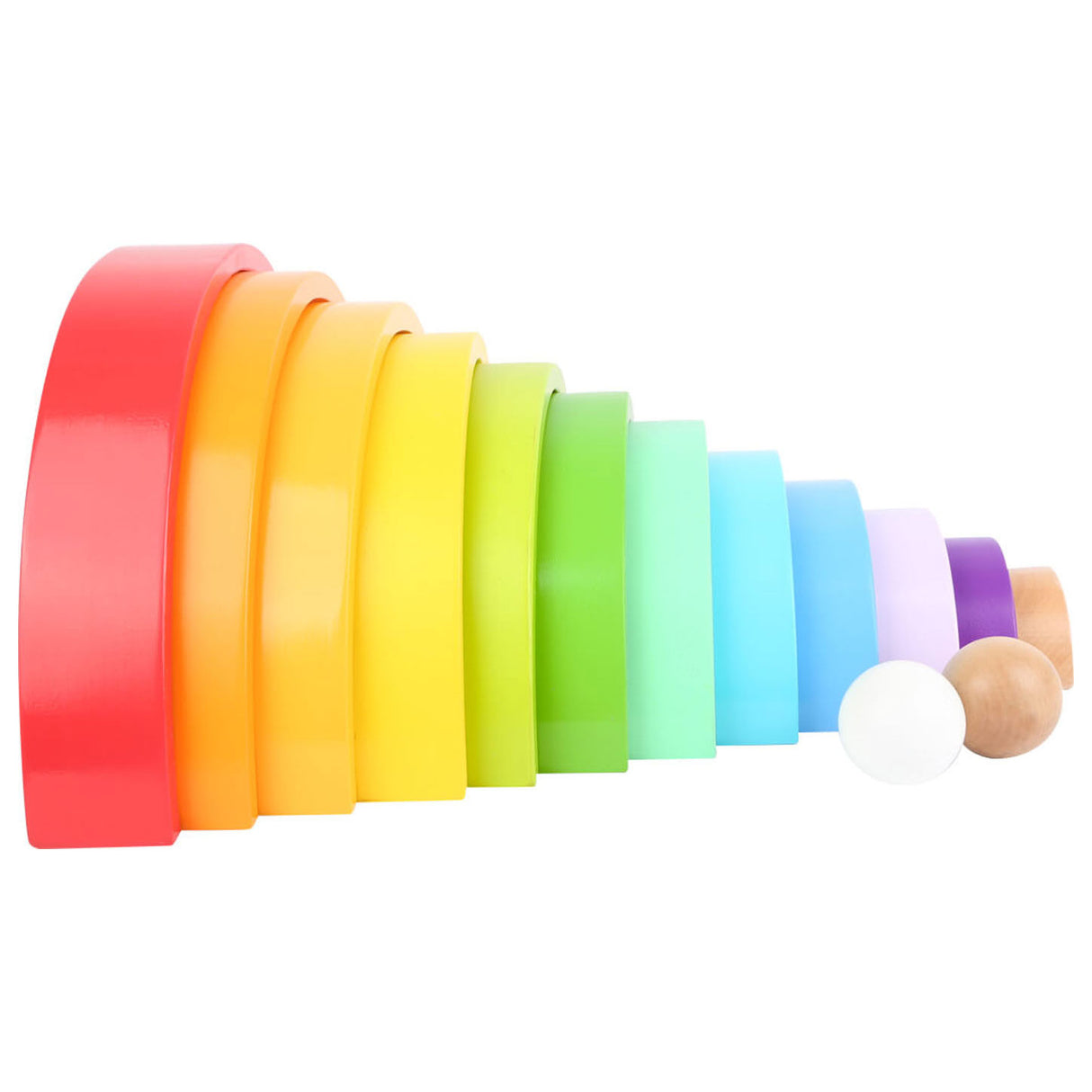 Small Foot Houten Bouwblokken Regenboog XL, 14dlg.