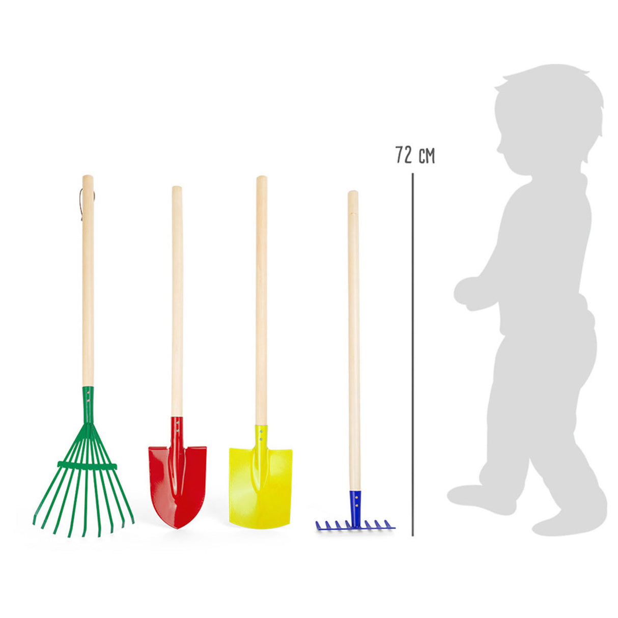 Small foot - houten kinder tuingereedschap, 4dlg.