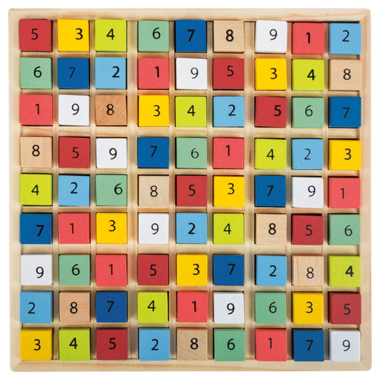 Small foot - houten sudoku spel kleur, 82dlg.