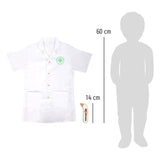 Small foot - dokterjas met houten accessoires, 4dlg.