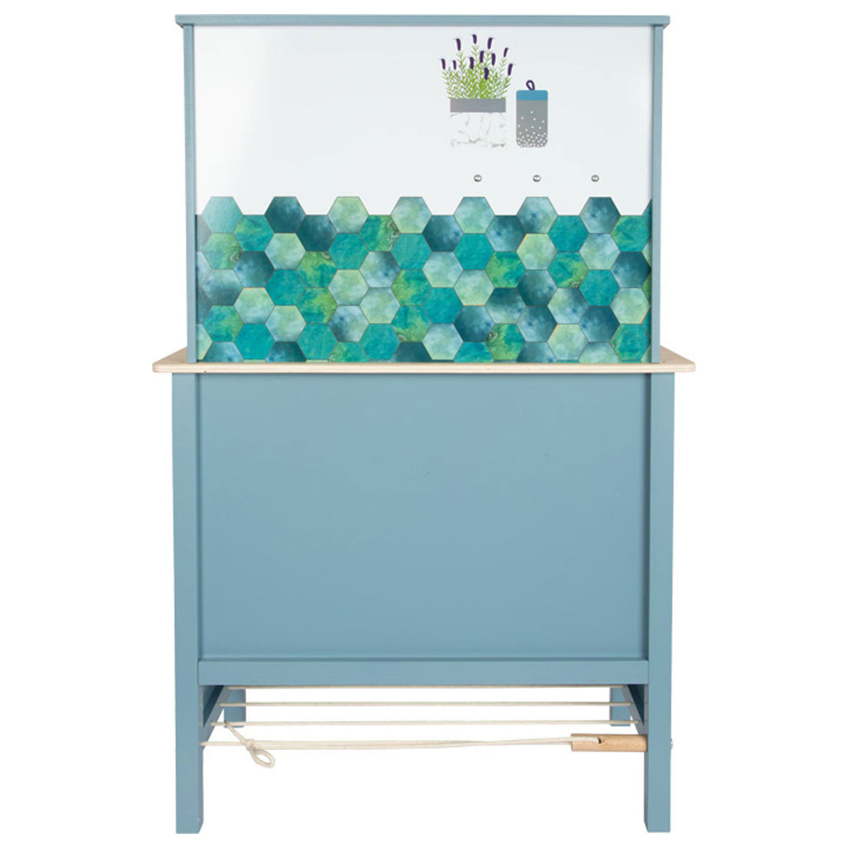 Small foot - houten kinderkeuken blauw, 7dlg.