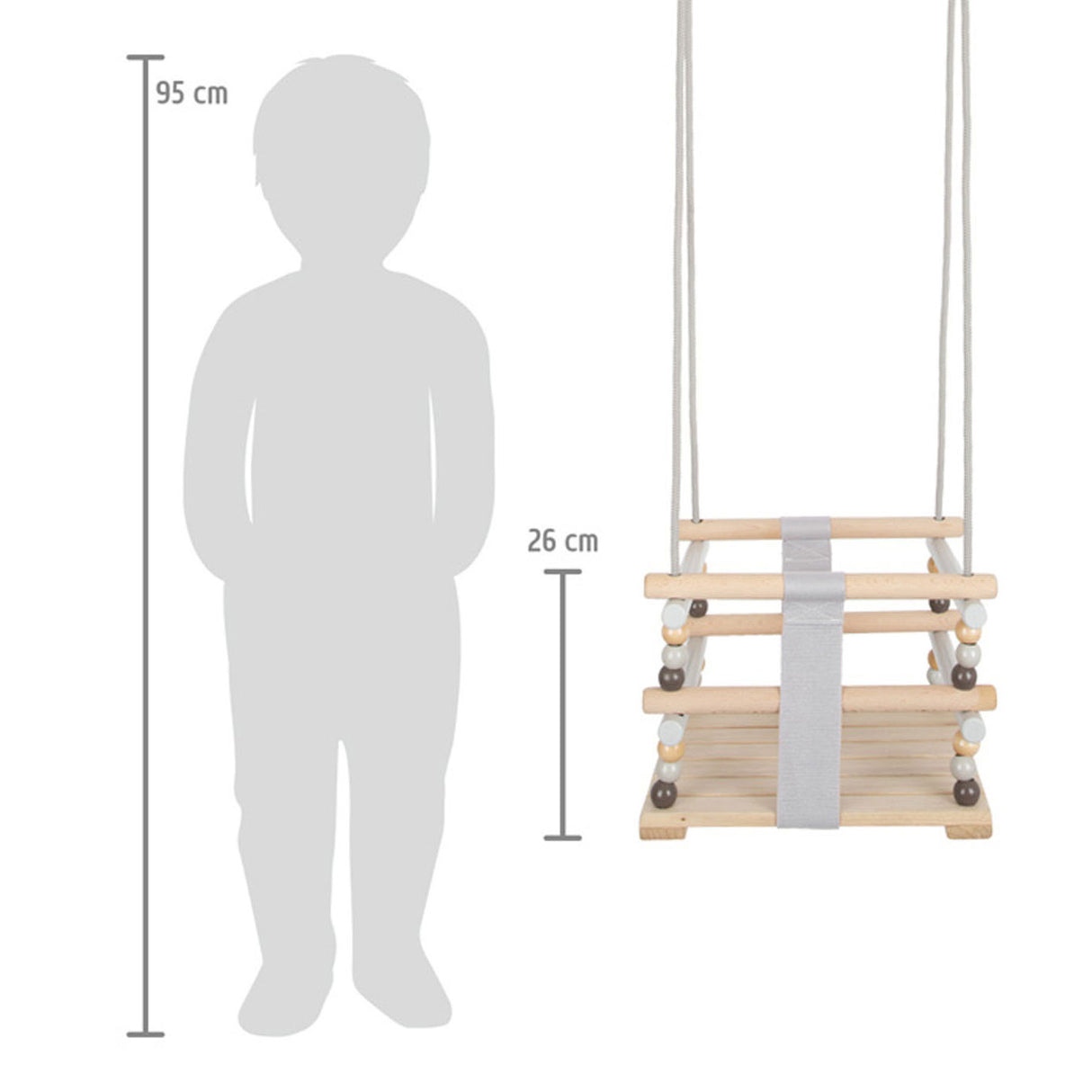 Small foot - houten babyschommel skandi