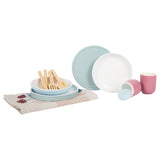 Small foot - houten bestekset met placemats, 18dlg.