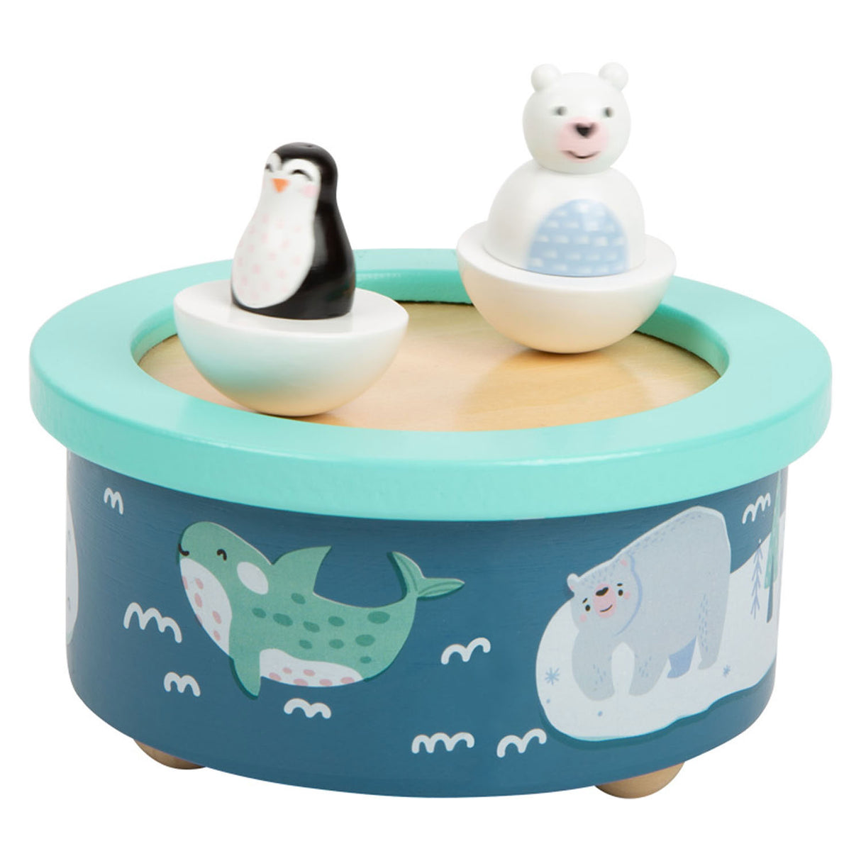 Small Foot Houten Muziekdoos Noordpool Opwindbaar