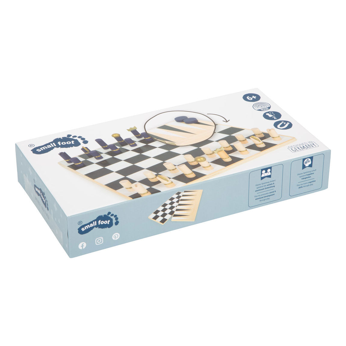 Small foot - schaak en backgammon spel (golden edition)