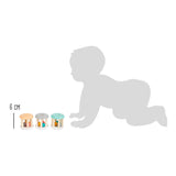 Small Foot Houten Baby Ratel Pastel, 3st.