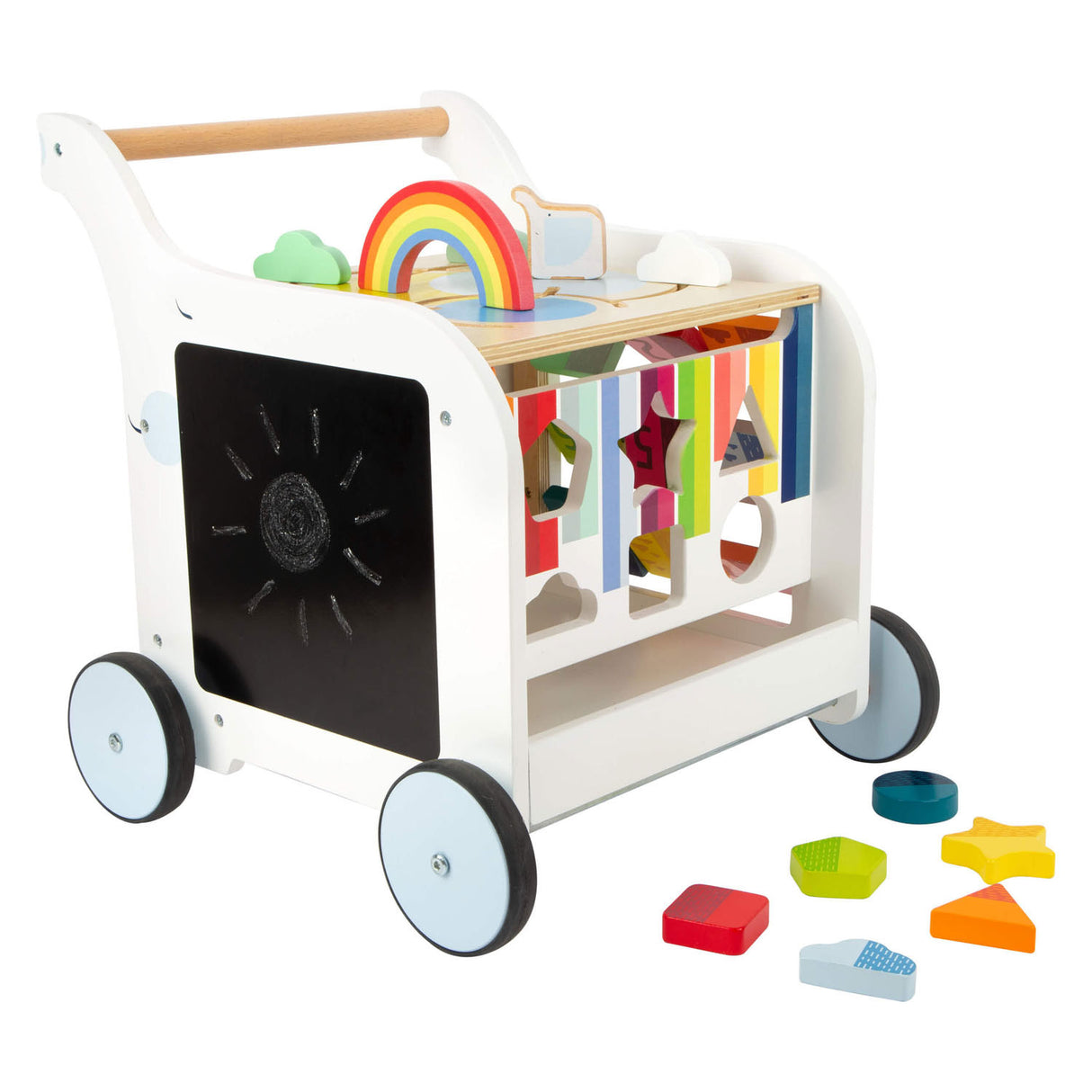 Small Foot Houten Baby Loopwagen Bloemen
