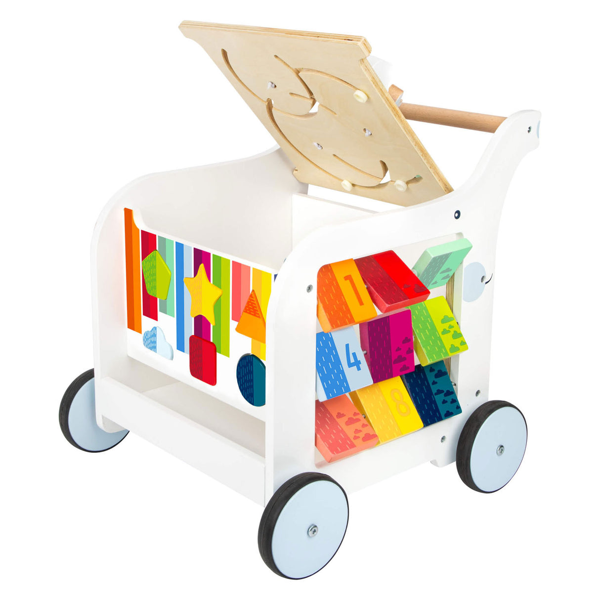 Small Foot Houten Baby Loopwagen Bloemen