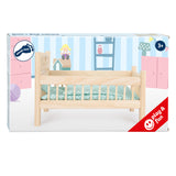 Small foot - houten poppenbed natuurlijk met beddengoed, 4ldg.
