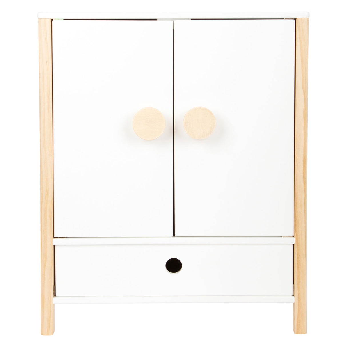 Small Foot Houten Poppen Kledingkast Little Button met Hangers , 3dlg.