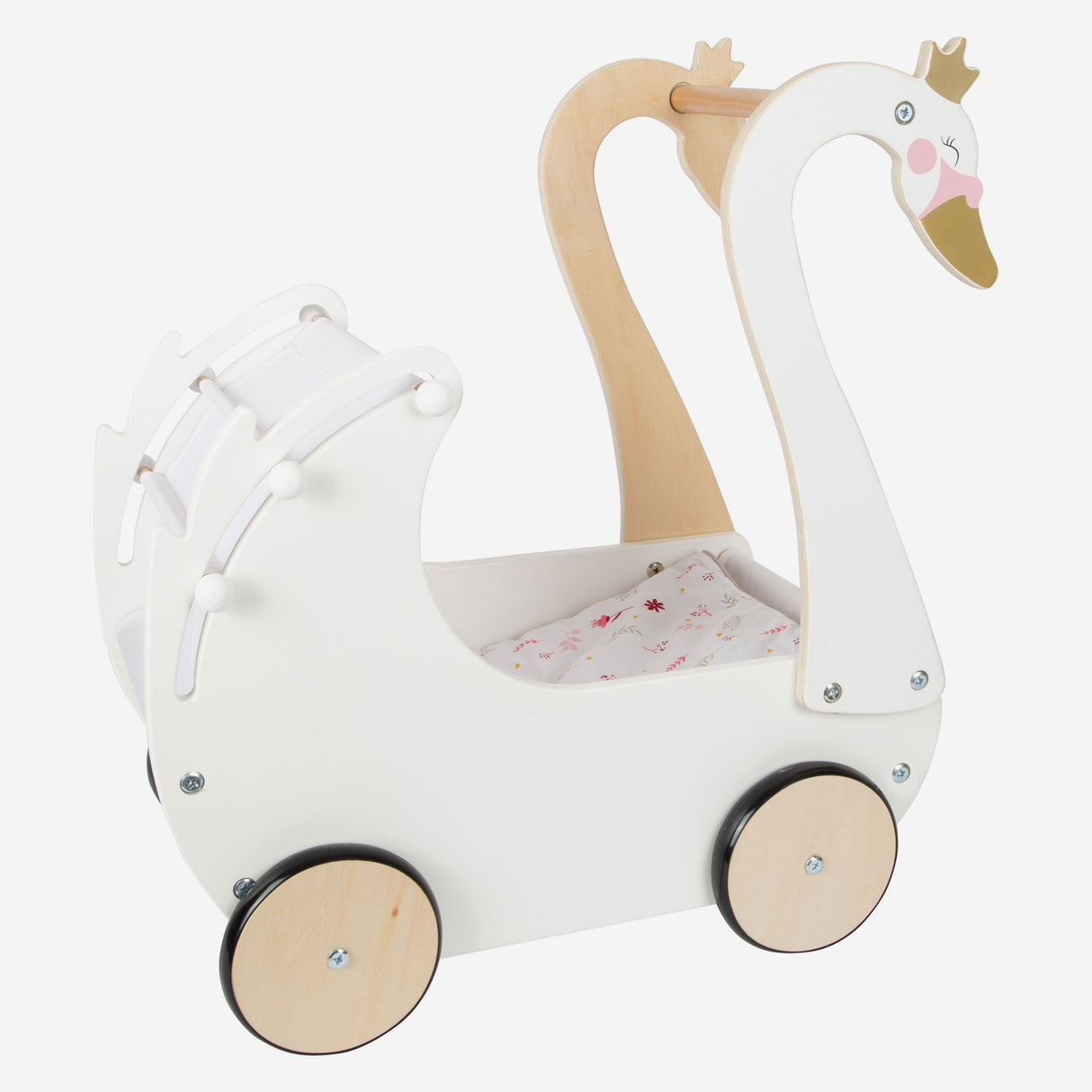 Small Foot Houten Poppenwagen Zwaan