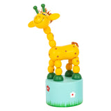 Small Foot Houten Drukfiguur Wilde Dieren, Set van 6