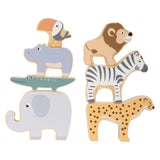 Small foot - houten safaridieren balansspel, 7dlg.
