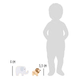 Small foot - houten safaridieren balansspel, 7dlg.