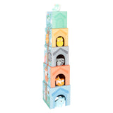 Small Foot Stapeltoren met Bosdieren Pastel, 10dlg.