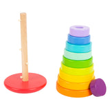Small Foot Houten Stapeltoren Regenboog, 11dlg.