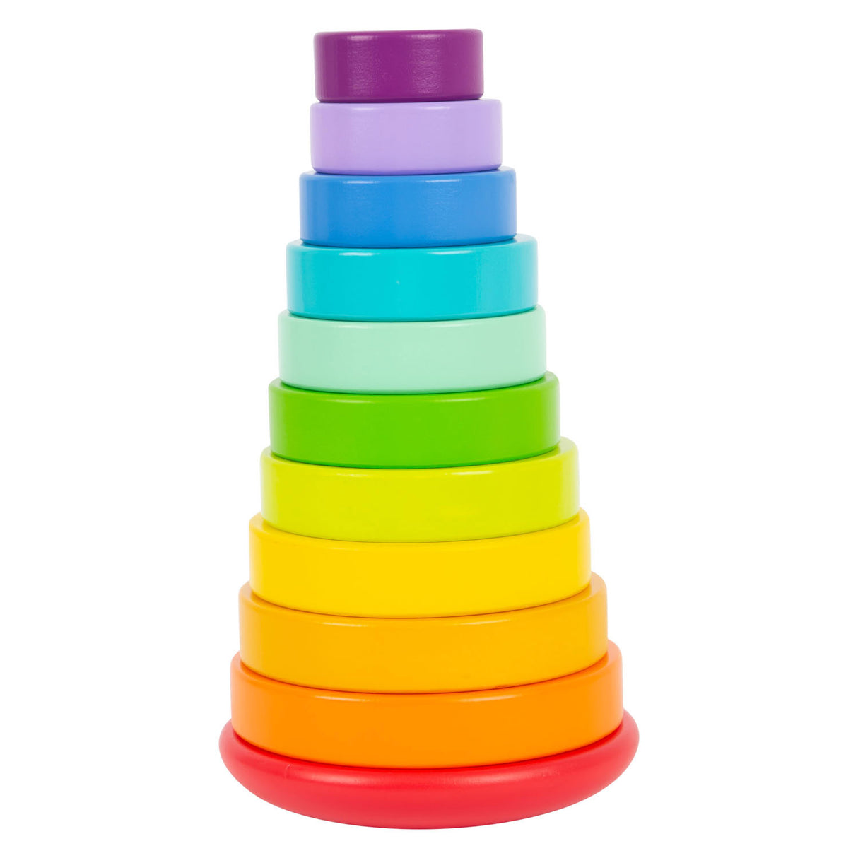 Small Foot Houten Stapeltoren Regenboog, 11dlg.