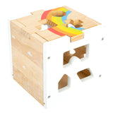 Small Foot Houten Vormenstoof Kubus Regenboog,