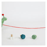 Small Foot Houten Trekfiguur Vormenstoof Slak, 6dlg.