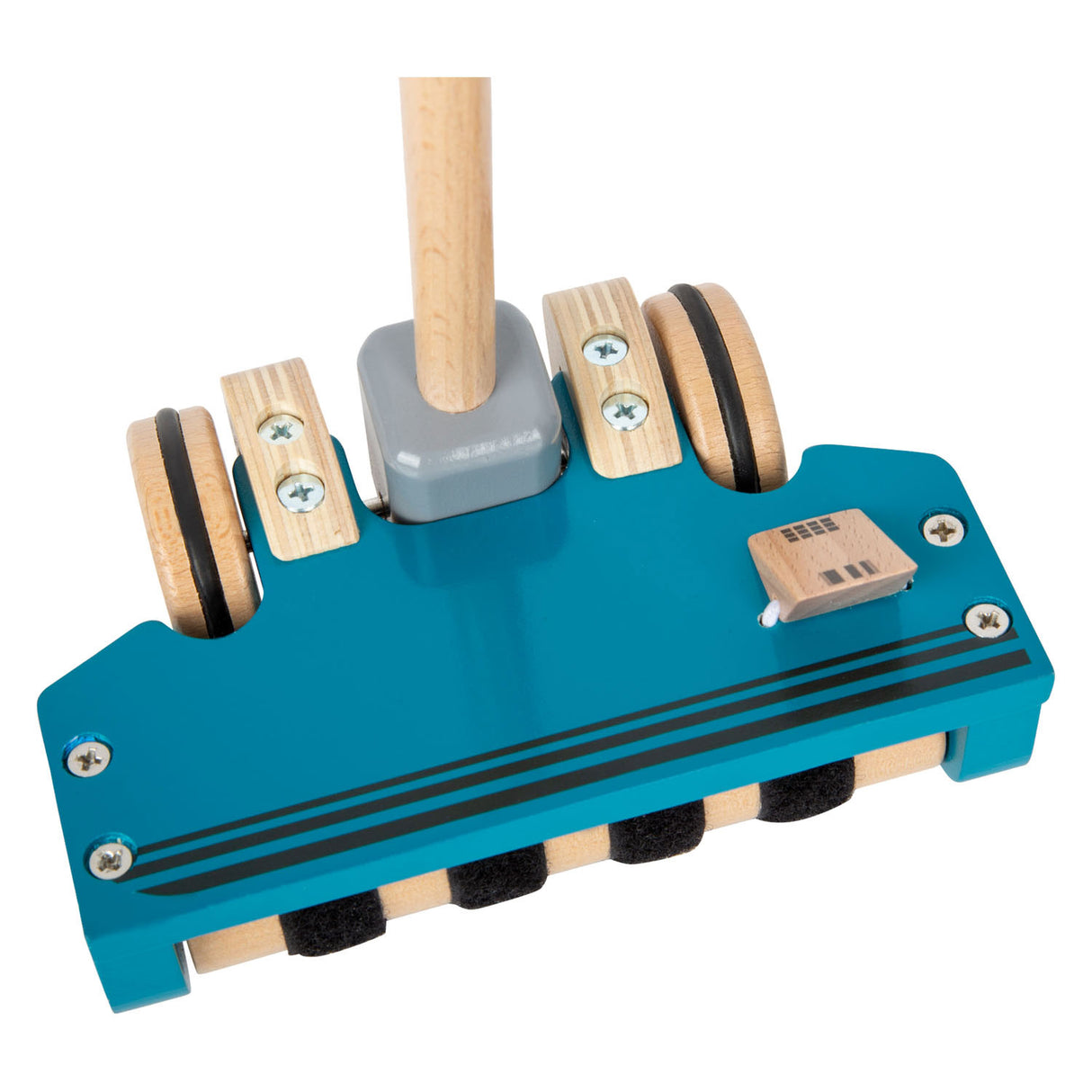 Small Foot Houten Stofzuiger met Gekleurde Klittenband Stippen, 12dlg.