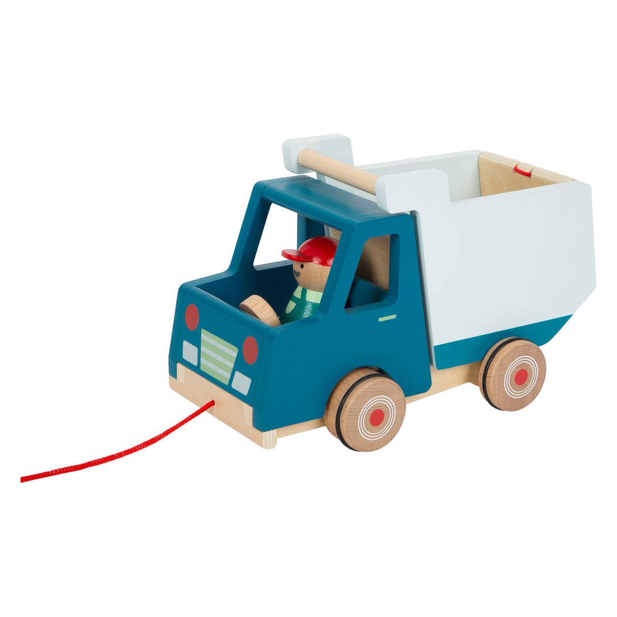 Small Foot Houten Trekfiguur Kiepvrachtwagen