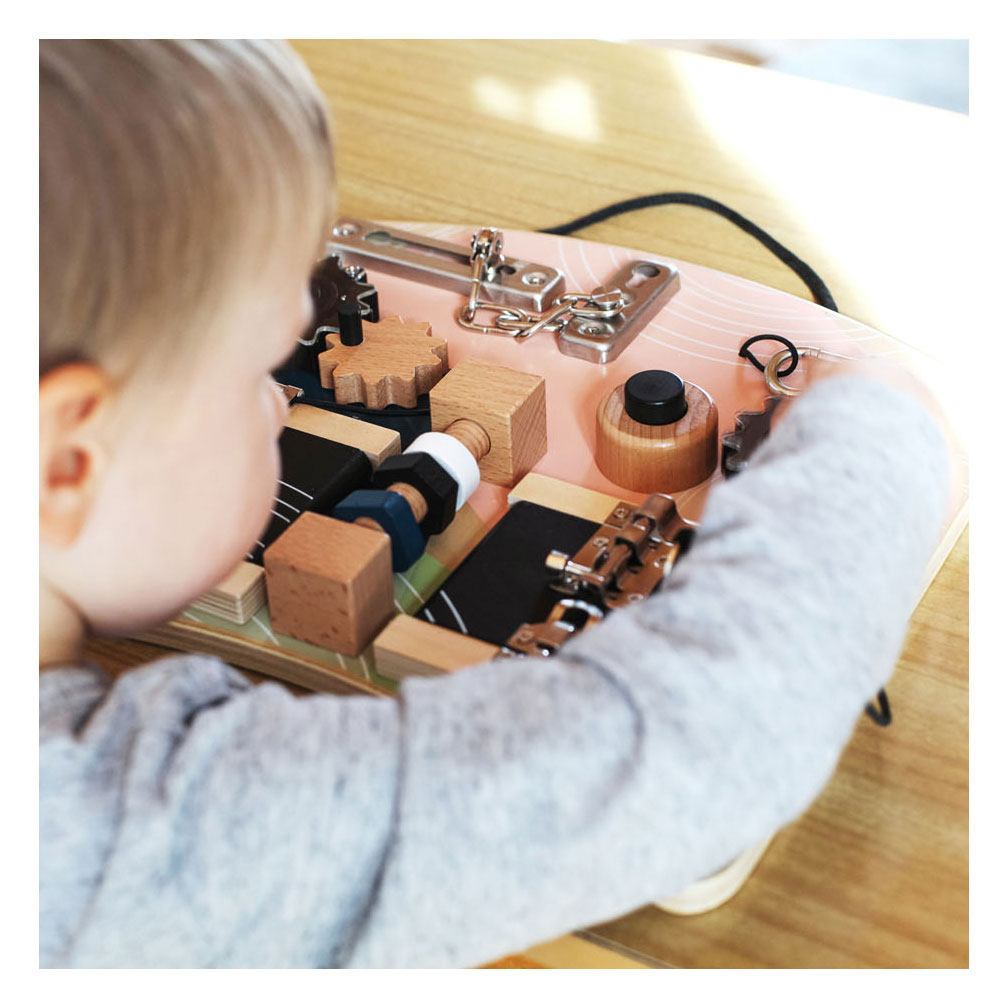 Small Foot Houten Activiteitenbord Rotatie en Sloten