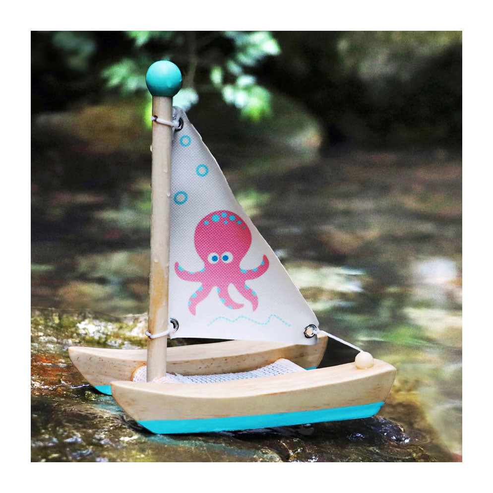 Small Foot Badspeelgoed Houten Catamaran Octopus