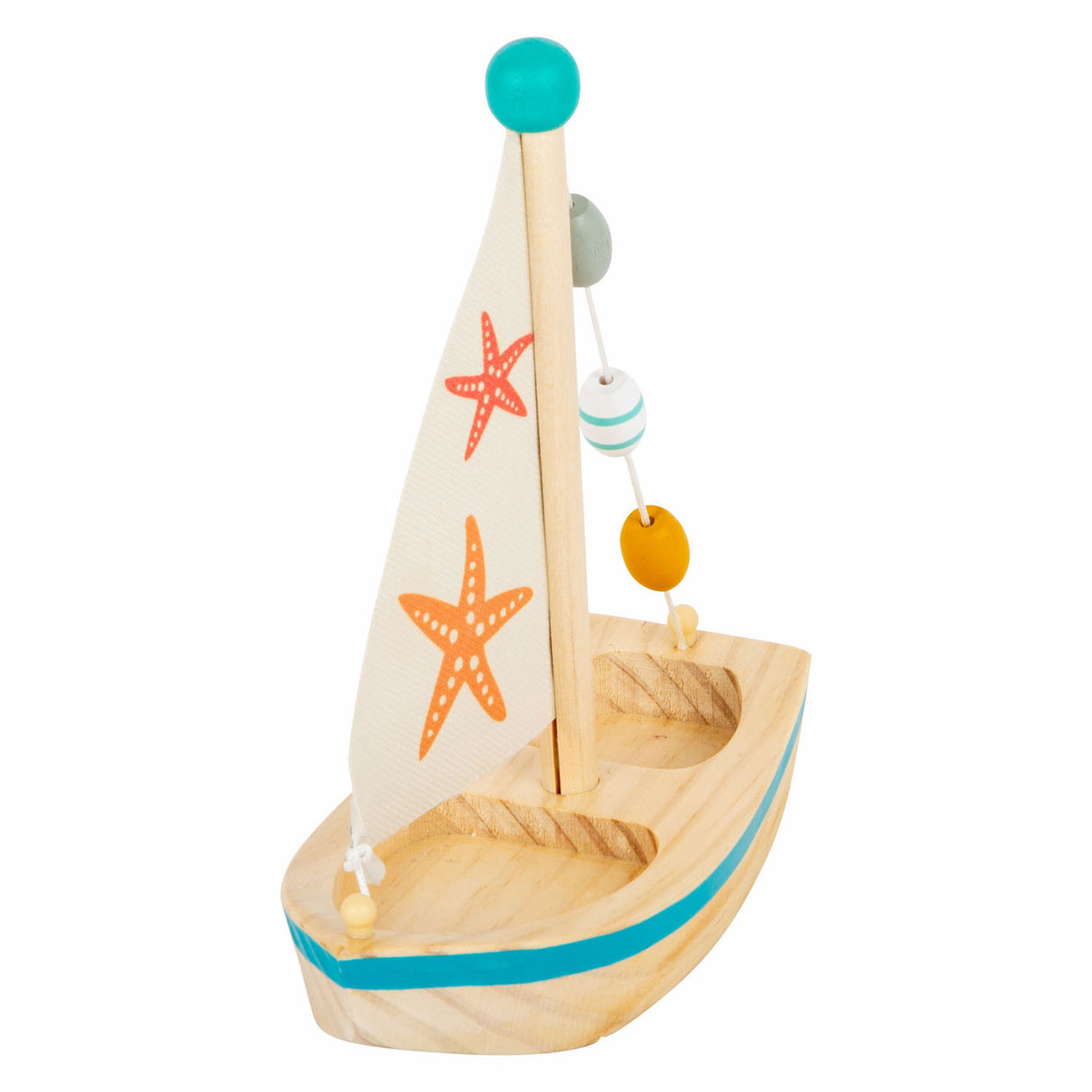 Small Foot Badspeelgoed Houten Zeilboot Zeester