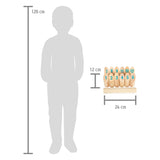 Small foot - houten kubb met nummers werpspel in tas, 13dlg.