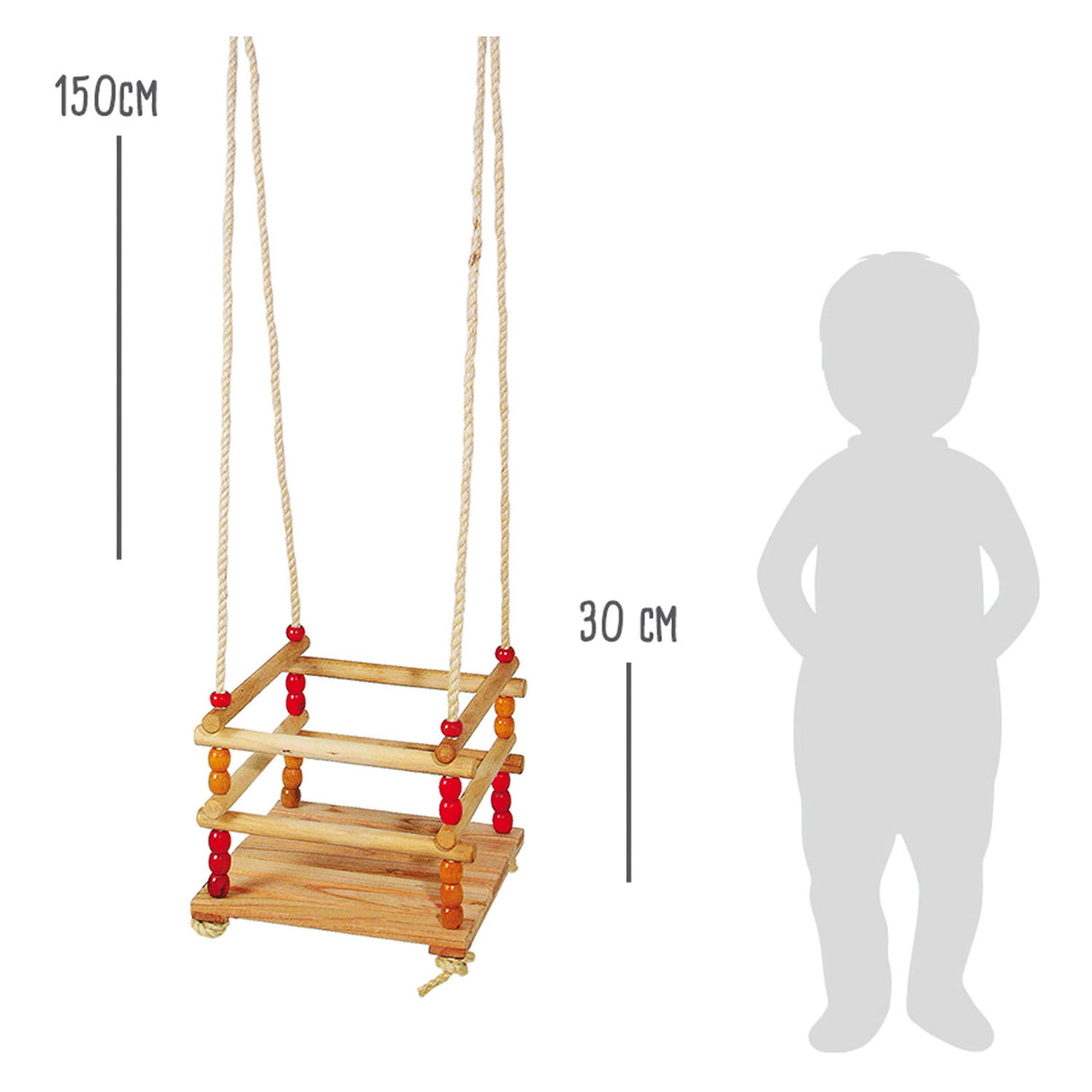 Small foot - houten peuterschommel, 150cm