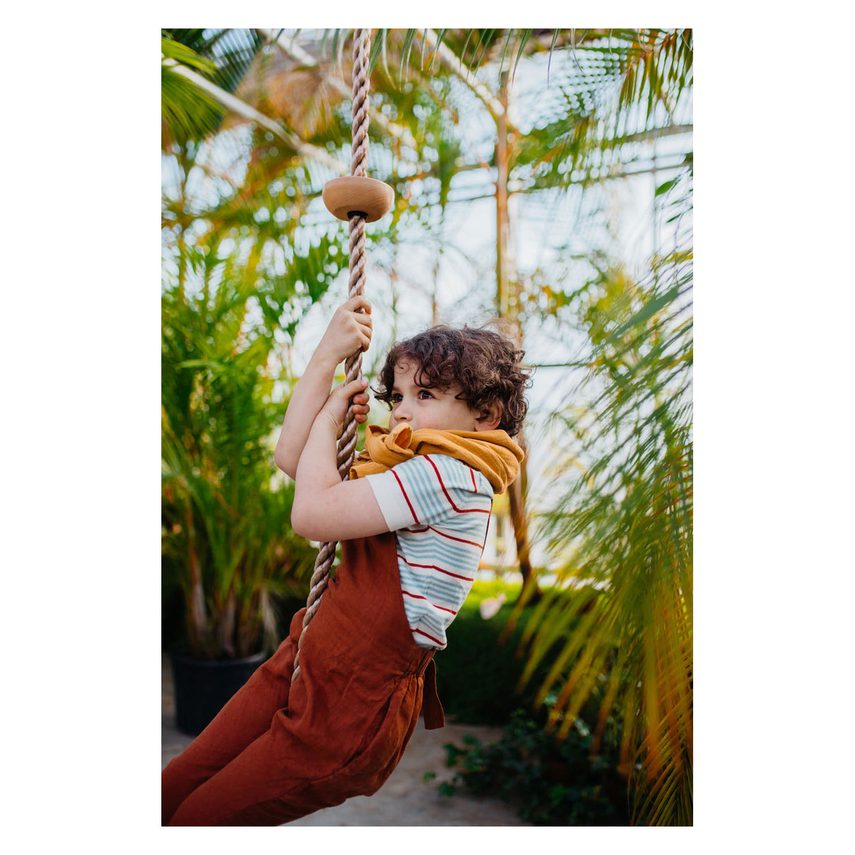 Small foot - klimladder met houten opstapjes, 190cm