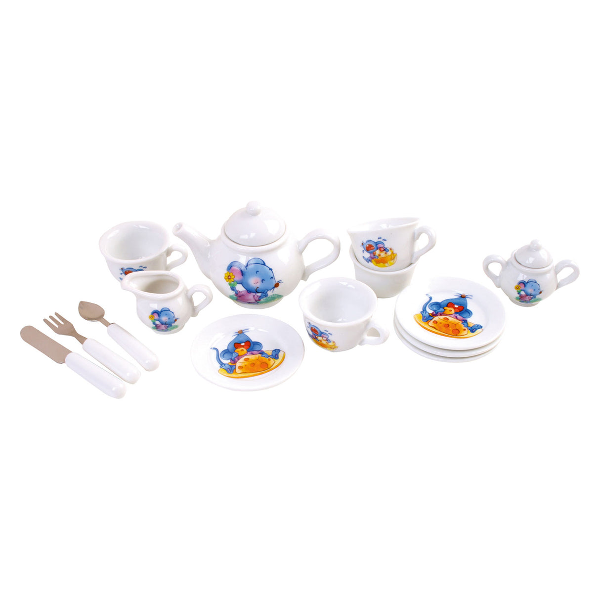 Small Foot Houten Picknickmand met Servies Romantisch, 30dlg.