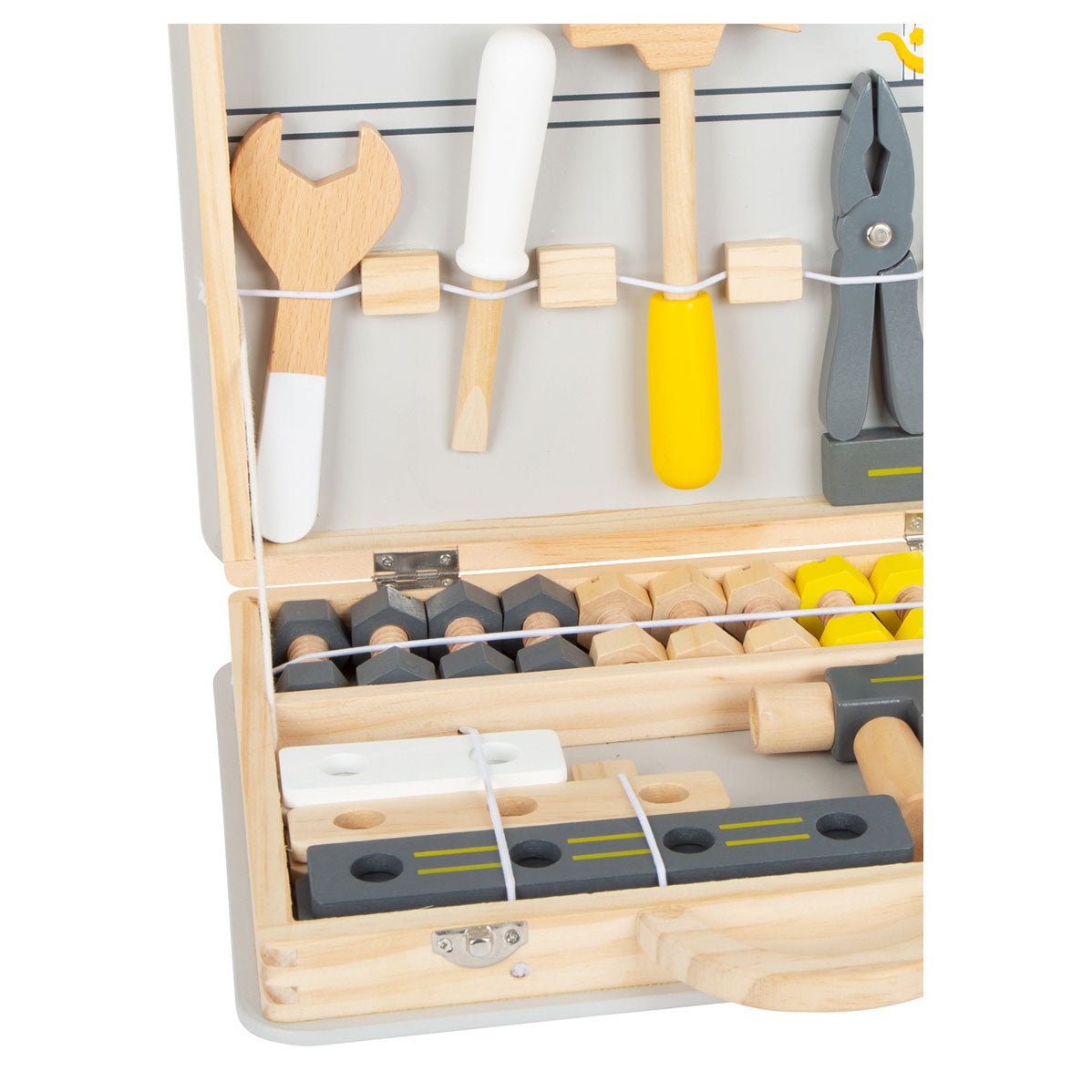 Small foot - houten gereedschapskoffer miniwob, 44dlg,