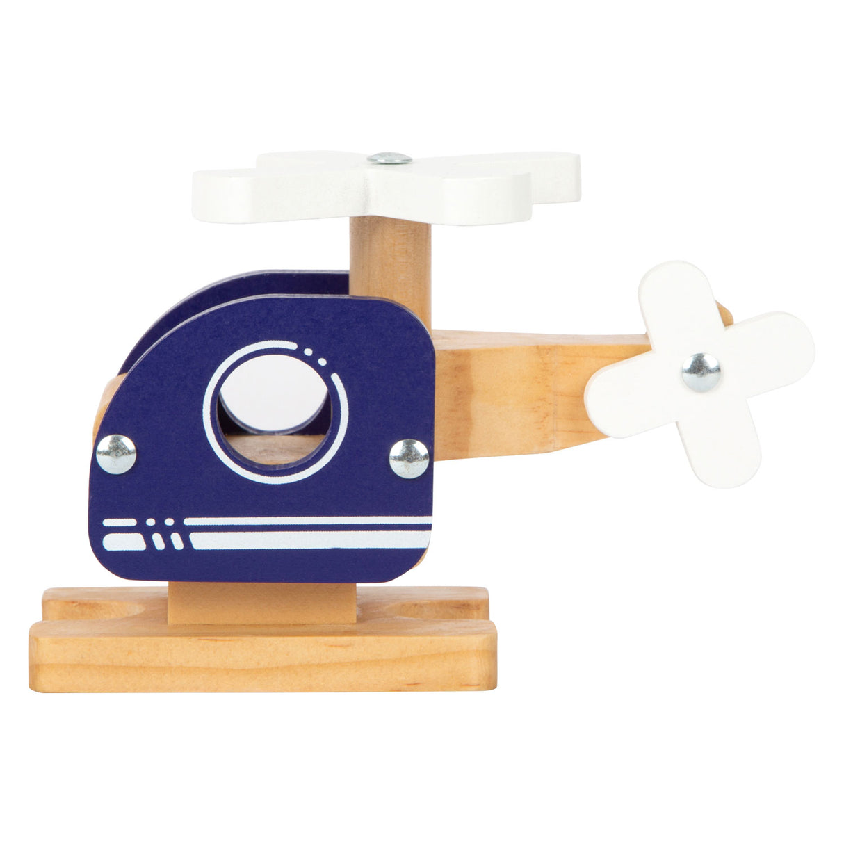 Small Foot Houten Helikopter Blauw