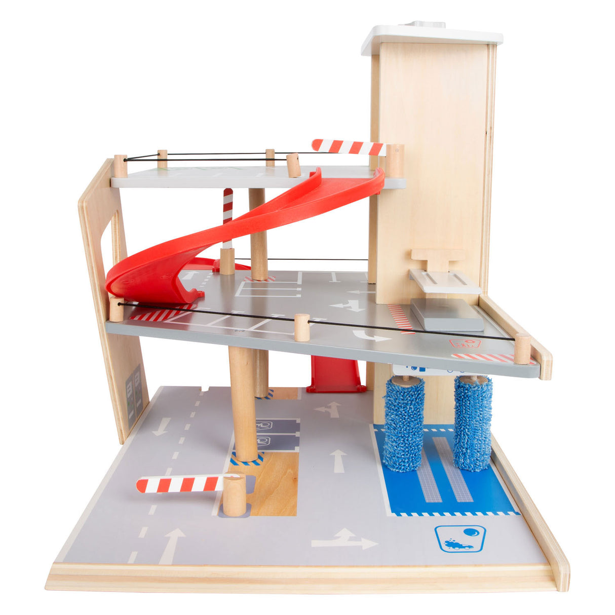 Small foot - houten garage met wasstraat