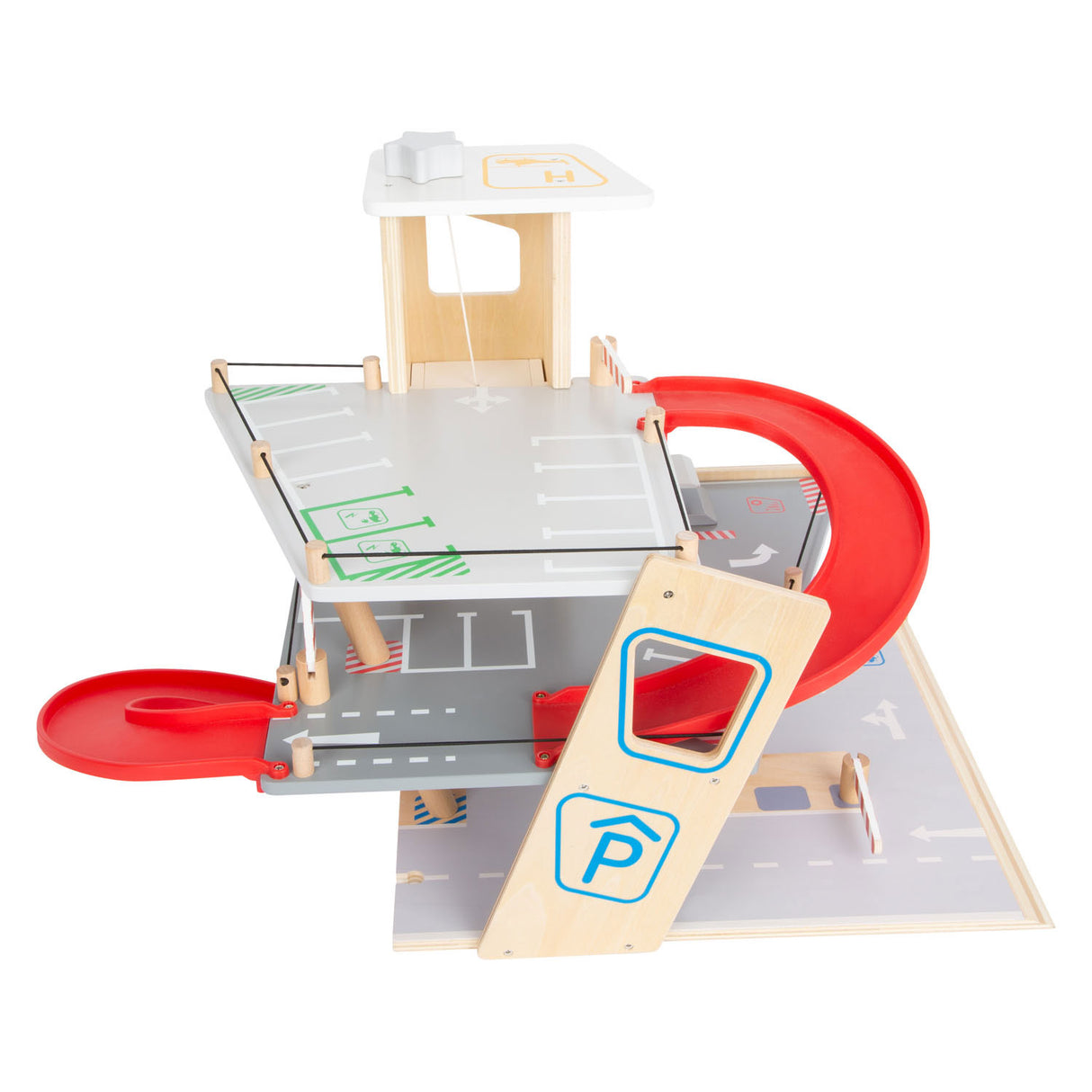 Small foot - houten garage met wasstraat