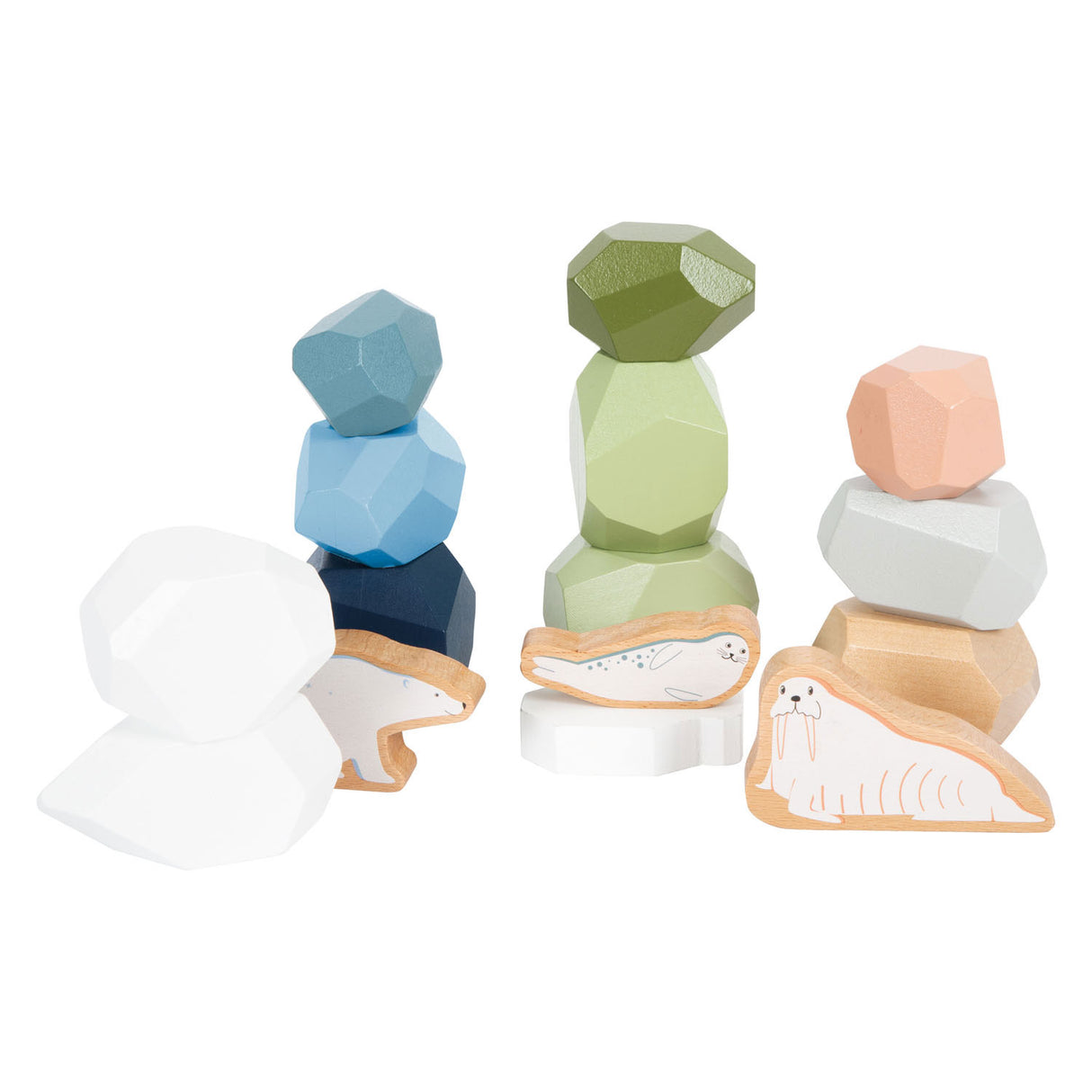 Small Foot Houten Balansstenen Arctic, 11dlg.