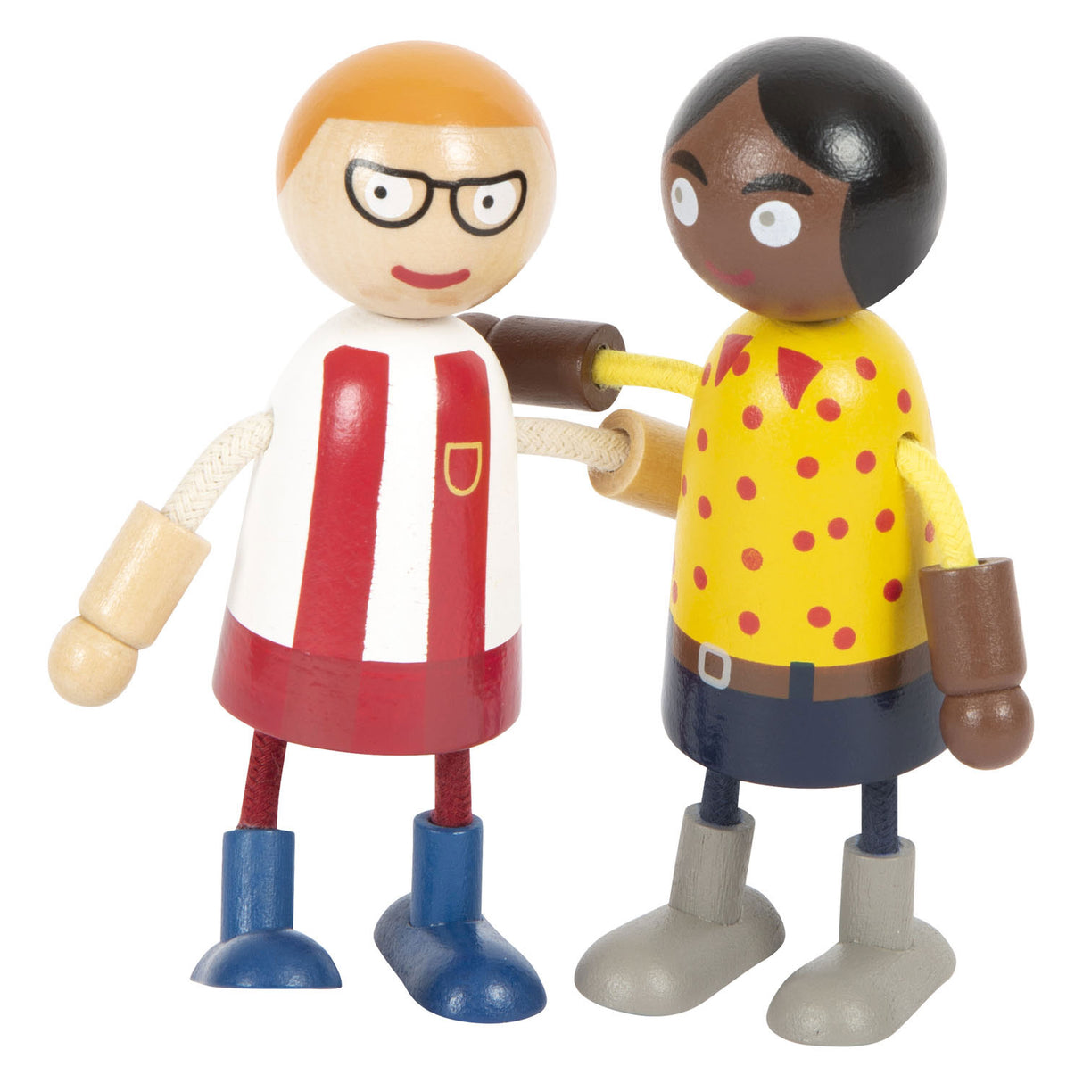Small Foot Houten Buigzame Poppenfamilie met Baby, 8st.