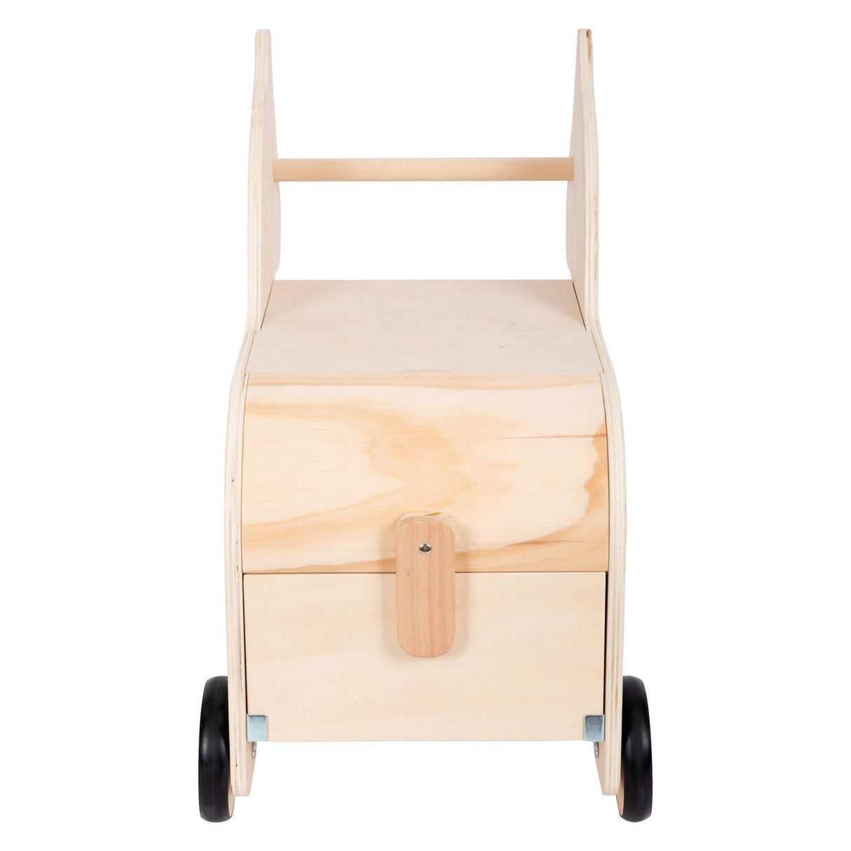 Small foot - houten speelgoedbox en trekfiguur zebra wildlife