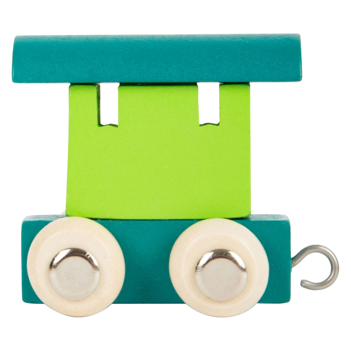 Small foot - houten lettertrein wagon groen