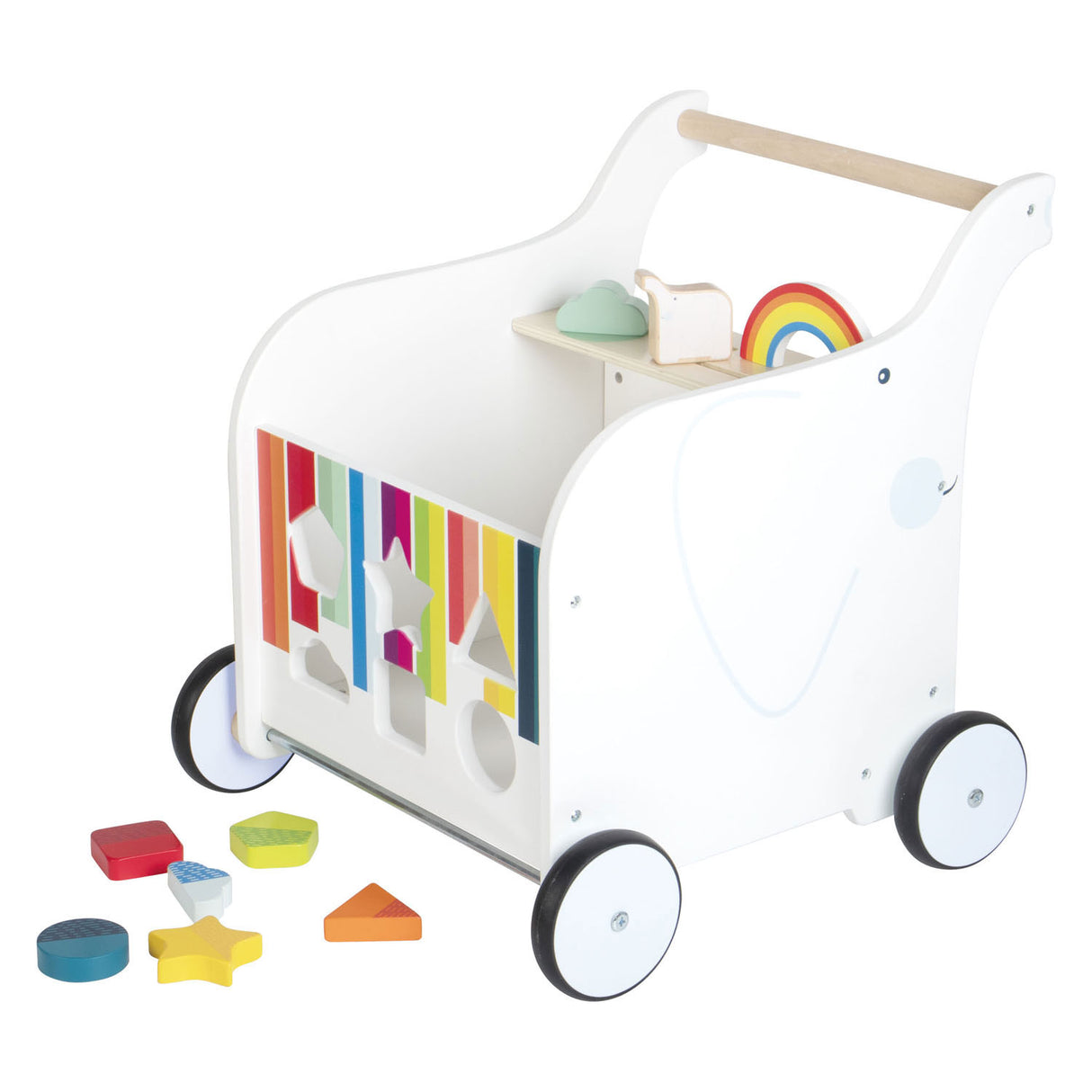 Small foot - baby walker speelgoedkist olifant