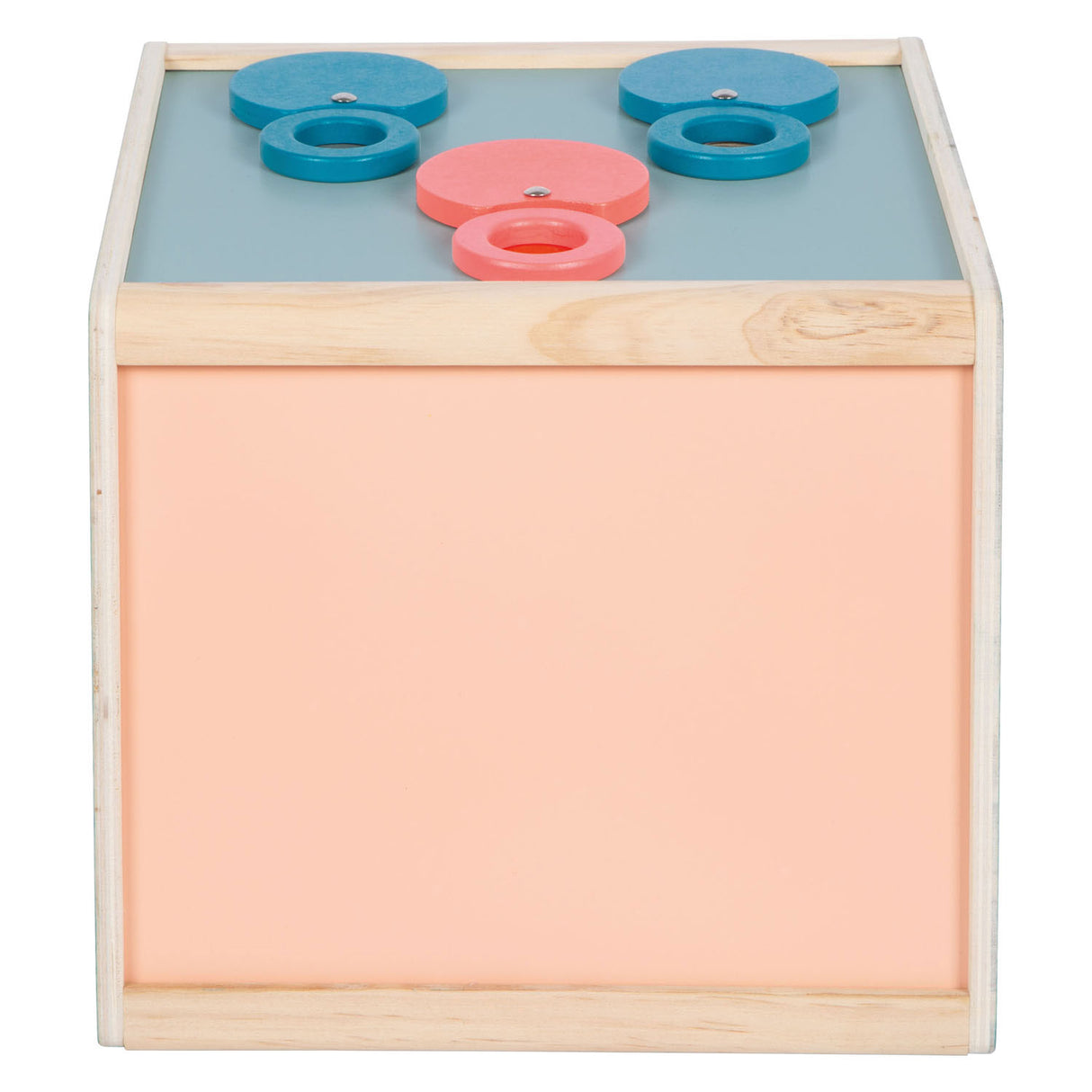 Small foot - houten sensorische voeldoos met lenzen zintuiglijk