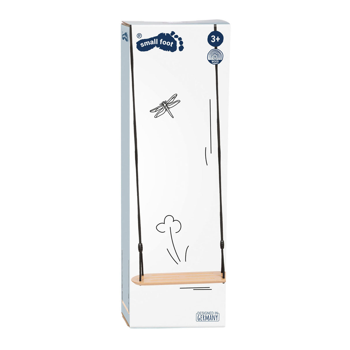 Small foot - houten xl bordschommel black line