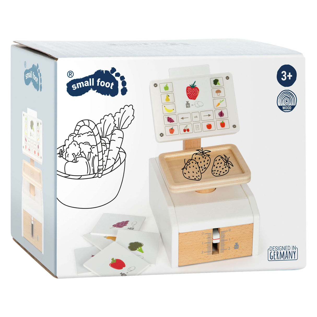 Small foot - houten weegschaal fresh