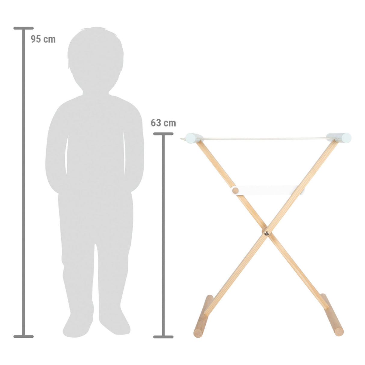 Small foot - houten kleding droogrek
